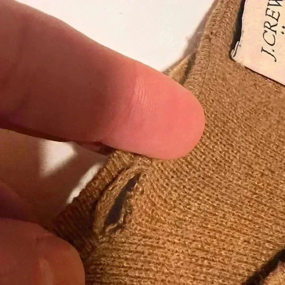 JCrew Factory Collarless sweater-blazer- Size XL Camel Brown - Picture 8 of 9